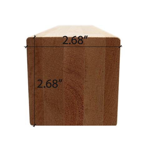 Prosaunas Thermo-Aspen 3x3 (68mm x 68mm) S4SEE SHP Sauna Wood