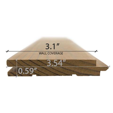 Prosaunas Thermo-Radiata Pine 1x4 (15mm x 90mm) T&G STS4 Sauna Wood