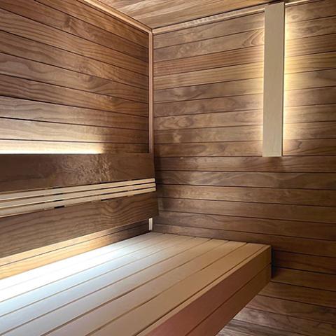 Prosaunas  Thermo-Radiata Pine 1x2 (14mm x 30mm) Inside Corner Trim SI Sauna Wood