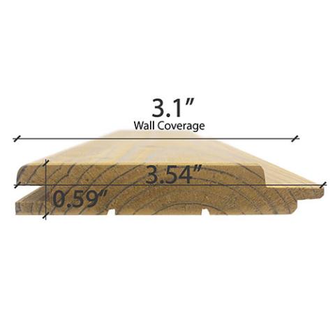 Prosaunas Thermo-Spruce 1x4 (15mm x 90mm) T&G STP Sauna Wood