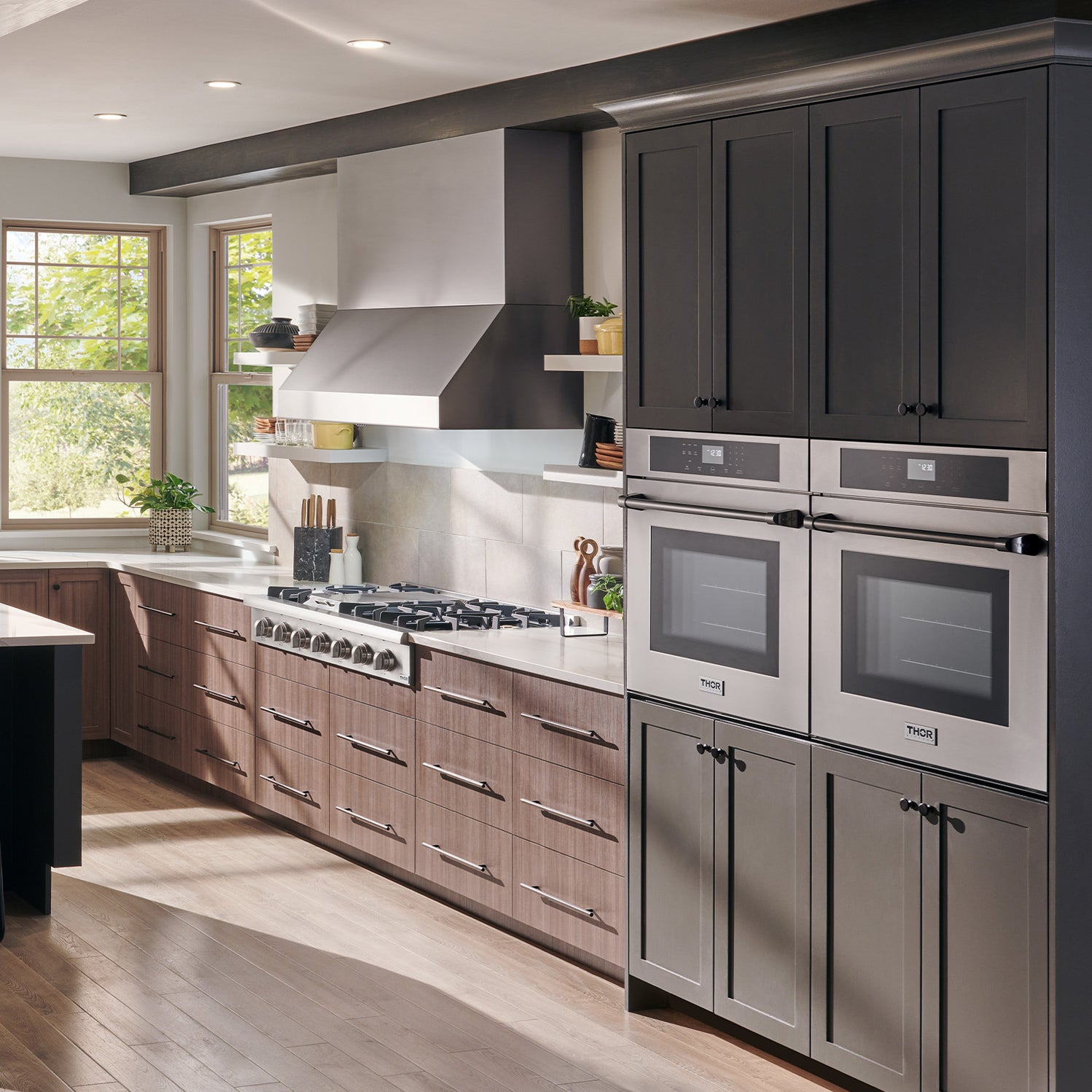 Thor Kitchen 48 Inch Professional Gas Range Top in Stainless Steel FRB ...