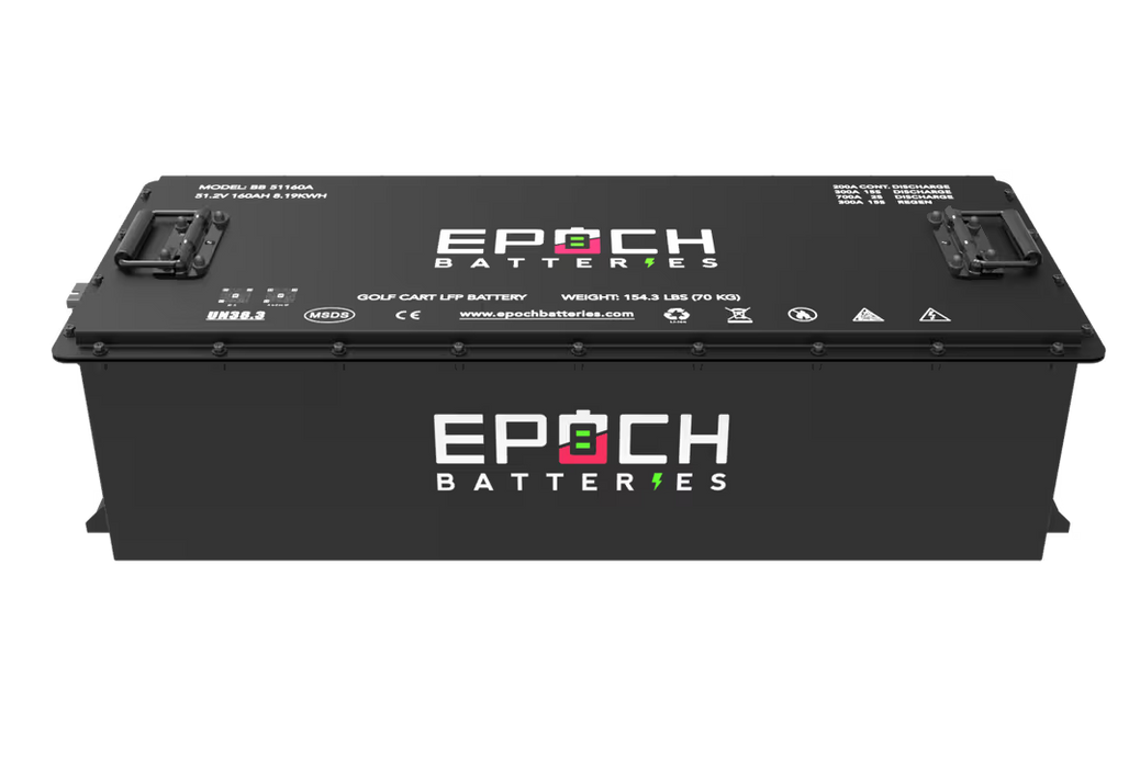 Epoch Batteries 48V 160Ah Lithium (LiFePO4) Golf Cart Battery - Complete Kit