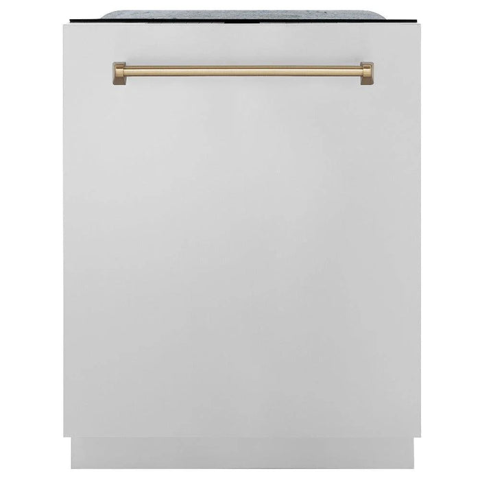 ZLINE Autograph Edition 24" Monument Series Dishwasher - 3rd Rack, Top Touch Control, Tall Tub in Stainless Steel with Accent Options