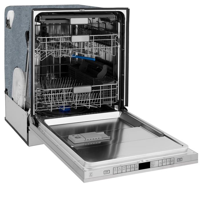 ZLINE Autograph Edition 24" Monument Series Dishwasher - 3rd Rack, Top Touch Control, Tall Tub in Stainless Steel with Accent Options