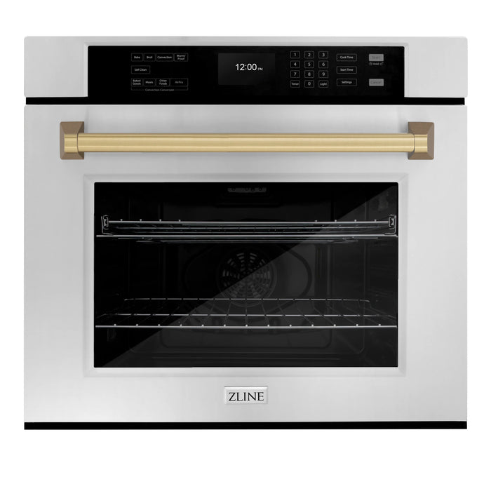 ZLINE 30" Professional Single Wall Oven with Air Fry and Self-Clean in Stainless Steel (WAS-30)