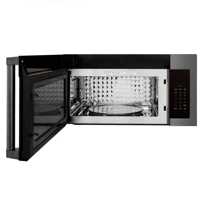 ZLINE 30" 1.5 cu. ft. Over The Range Microwave Oven with Set of 2 Charcoal Filters - Stainless Steel, Black Stainless Steel, Satin Stainless Steel (MWO-OTRCFH-30)