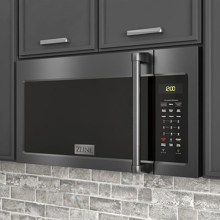 ZLINE 30" 1.5 cu. ft. Over The Range Microwave Oven with Set of 2 Charcoal Filters - Stainless Steel, Black Stainless Steel, Satin Stainless Steel (MWO-OTRCFH-30)