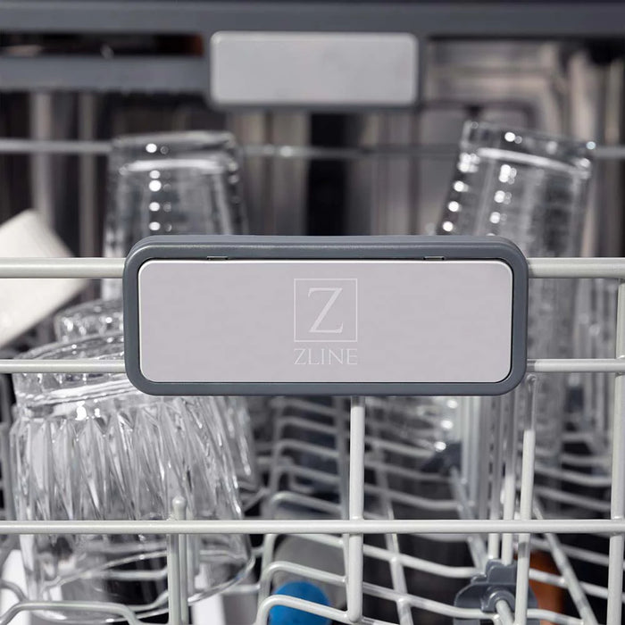 ZLINE Autograph Edition 24" Monument Series Dishwasher - 3rd Rack, Top Touch Control, Tall Tub in Stainless Steel with Accent Options