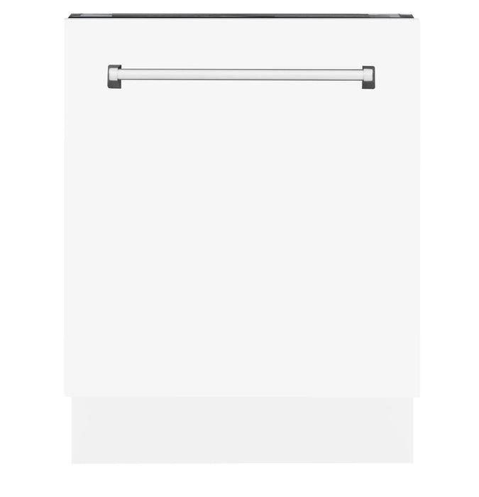 ZLINE 24 in. Tallac Series 3rd Rack Dishwasher in Stainless Steel with Traditional Handle, 51dBa (DWV-304-24)