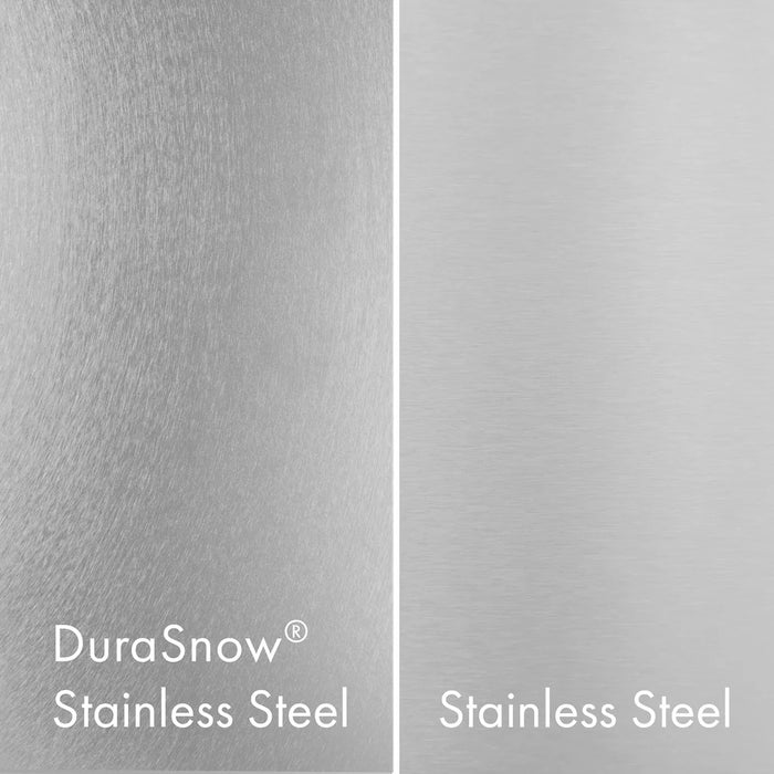 ZLINE Autograph Edition 36" 19.8 cu. ft. Built-In Bottom Freezer Refrigerator with Water Dispenser and Ice Maker - Stainless Steel, White Matte, DuraSnow, and Accent Options