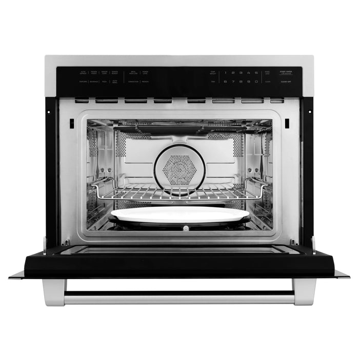 ZLINE 24 in. Built-in Convection Microwave Oven in Stainless Steel with Speed and Sensor Cooking (MWO-24)