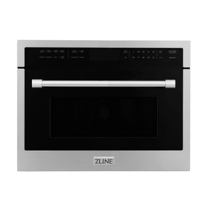 ZLINE 24 in. Built-in Convection Microwave Oven in Stainless Steel with Speed and Sensor Cooking (MWO-24)