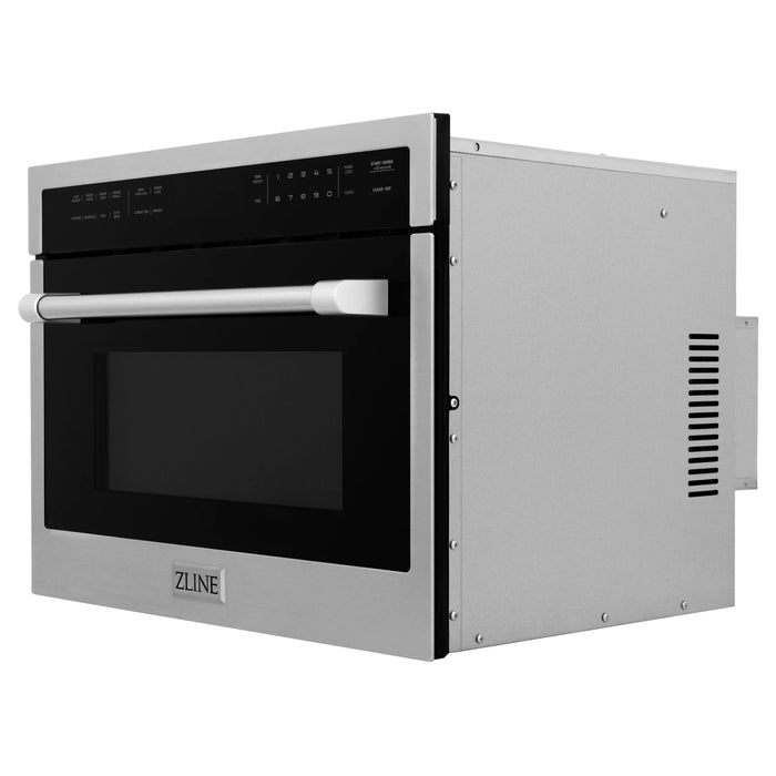 ZLINE 24 in. Built-in Convection Microwave Oven in Stainless Steel with Speed and Sensor Cooking (MWO-24)