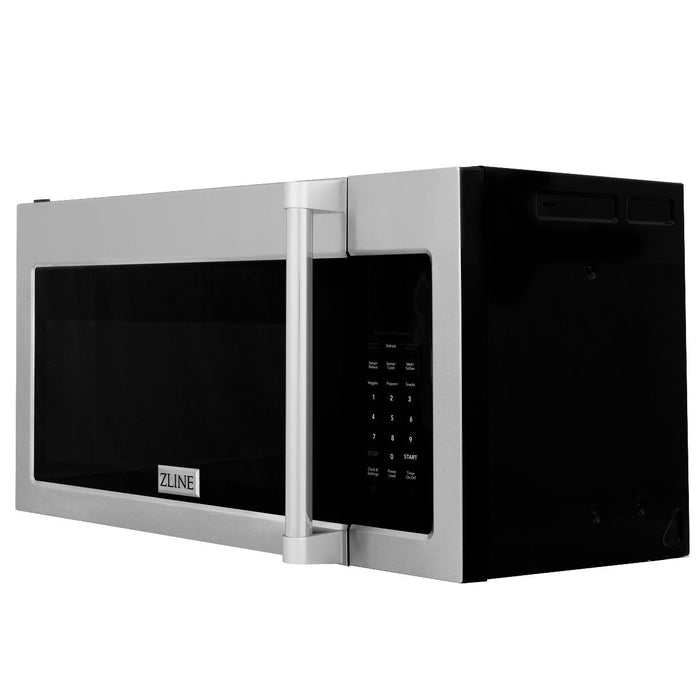 ZLINE Over the Range Convection Microwave Oven in Stainless Steel with Traditional Handle and Sensor Cooking (MWO-OTR-H-30)