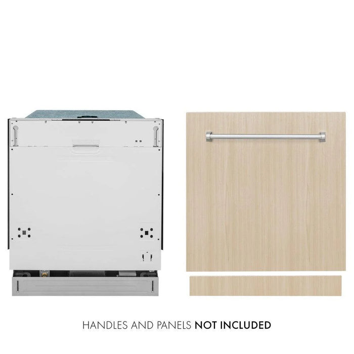 ZLINE 24" Classic Series Top Control Dishwasher - Panel Options & Traditional/Modern Style Handle