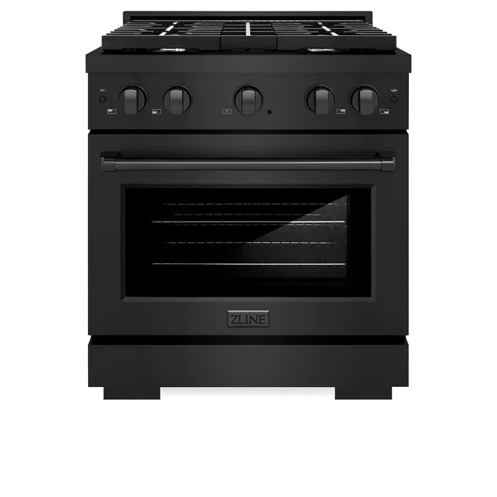 ZLINE 30 in. 4.2 cu. ft. Paramount Gas Range with 4 Burner Cooktop and Convection Gas Oven in Stainless Steel (SGR30)