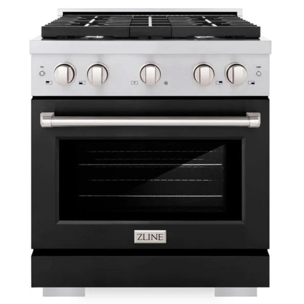 ZLINE 30 in. 4.2 cu. ft. Paramount Gas Range with 4 Burner Cooktop and Convection Gas Oven in Stainless Steel (SGR30)