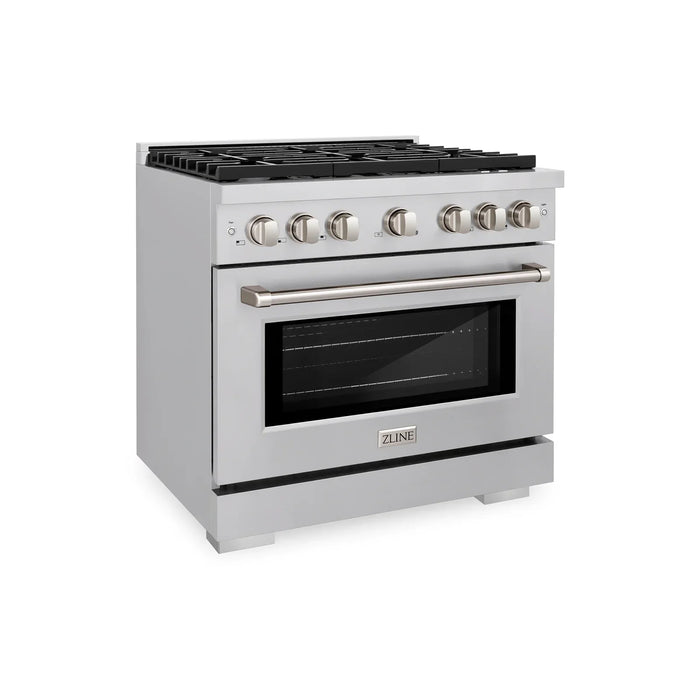 ZLINE Paramount 36" Gas Range with Convection Oven and 6 Burners in Stainless Steel (SGR36)