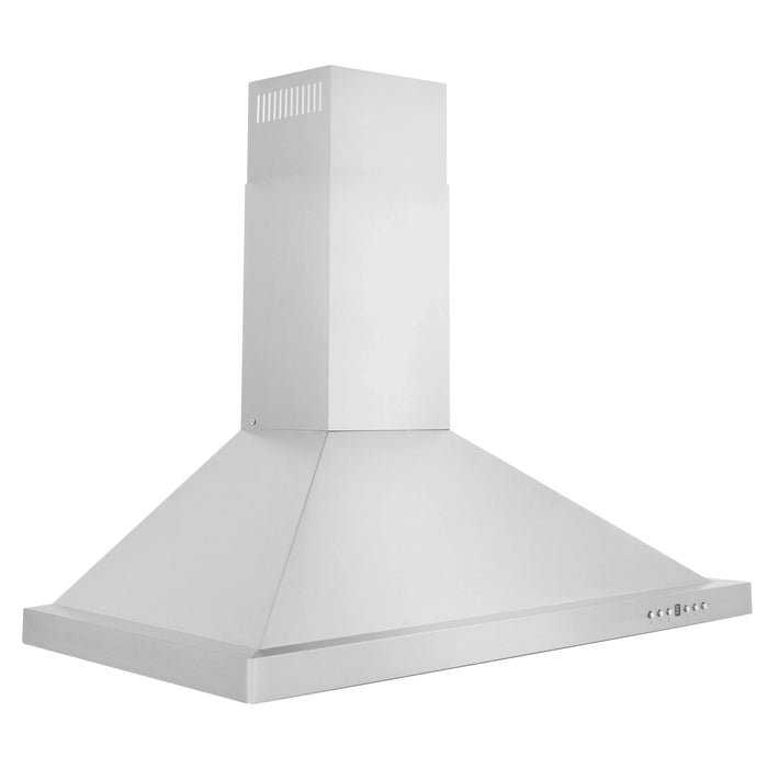 ZLINE Convertible Vent Wall Mount Range Hood in Stainless Steel 24in to 48in