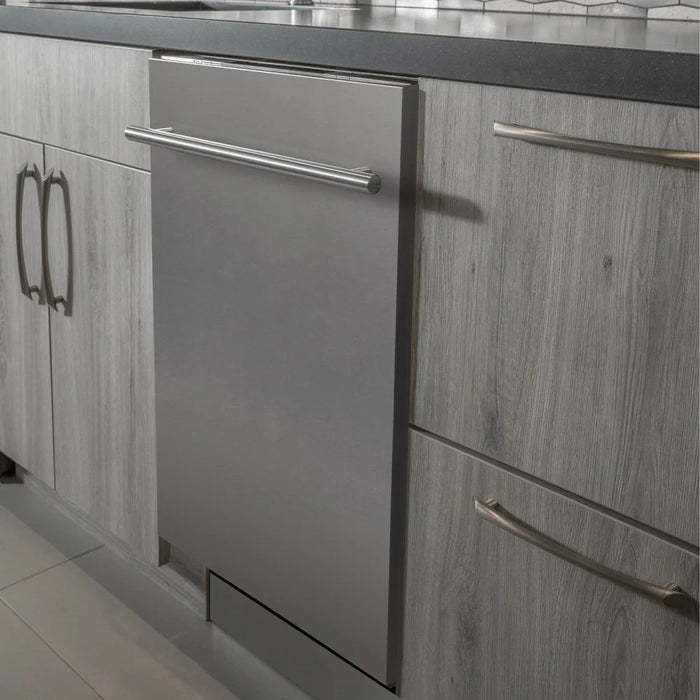 ZLINE 24" Classic Series Top Control Dishwasher - Panel Options & Traditional/Modern Style Handle