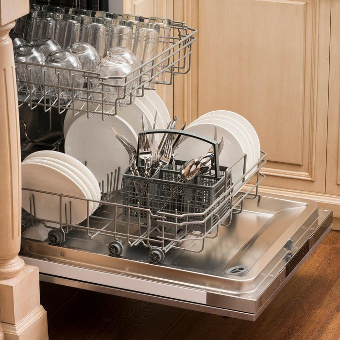 ZLINE 24" Classic Series Top Control Dishwasher - Panel Options & Traditional/Modern Style Handle