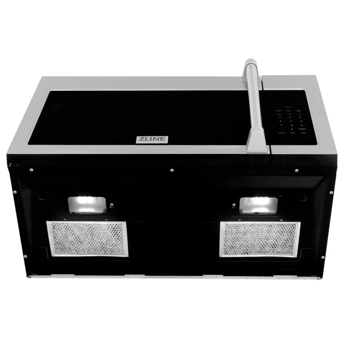 ZLINE 30" 1.5 cu. ft. Over The Range Microwave Oven with Set of 2 Charcoal Filters - Stainless Steel, Black Stainless Steel, Satin Stainless Steel (MWO-OTRCFH-30)
