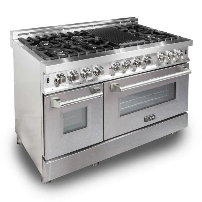 ZLINE 48 in. Professional Gas Burner and Electric Oven in Stainless Steel (RA48)