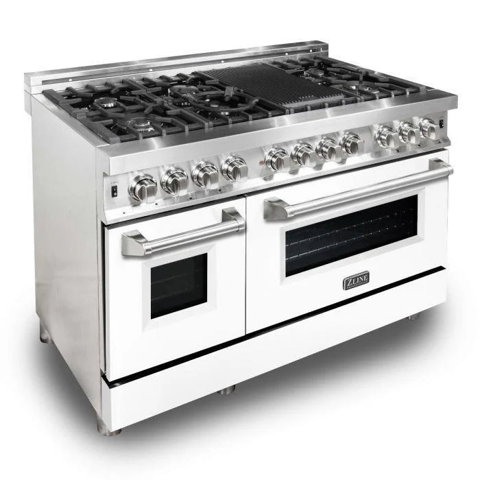 ZLINE 48 in. Professional Gas Burner and Electric Oven in Stainless Steel (RA48)