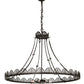 Meyda Tiffany Shell and Ribbon Inverted Pendant Chandelier 43"W