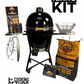 Kamado Grill Dome XL Classic Infinity 18" Grill With Cart - Full Kit  & BBQ Grill