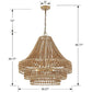 Crystorama Silas 6 Light Burnished Silver Chandelier Ceiling Light  27"
